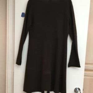 Jules Allen 100% Open Front  Brown Cardigan Size M